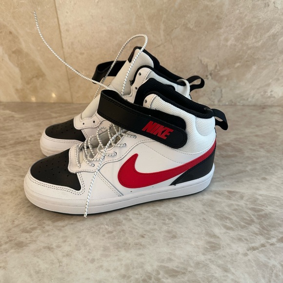 Nike Kids High-Top Sneakers — White Black Red - new without the box - Picture 5 of 5